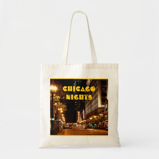 chicago nachtleven tote bag (Voorkant)