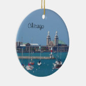 Chicago Navy Pier Keramisch Ornament (Rechts)
