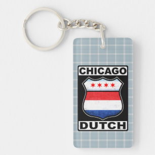 Chicago, Nederlands Amerikaans Schildtoetsenbord Sleutelhanger