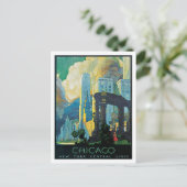 Chicago New York Central Lines  Briefkaart (Staand voorkant)