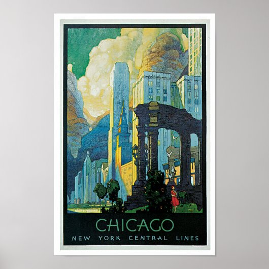 Chicago ~ New York Central Lines Poster (Voorkant)