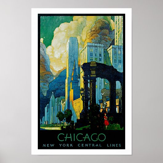 Chicago ~ New York Central Lines Poster (Voorkant)