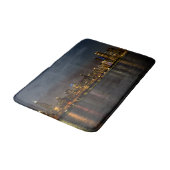 Chicago Night Cityscape Bathroom Mat (Gekanteld)