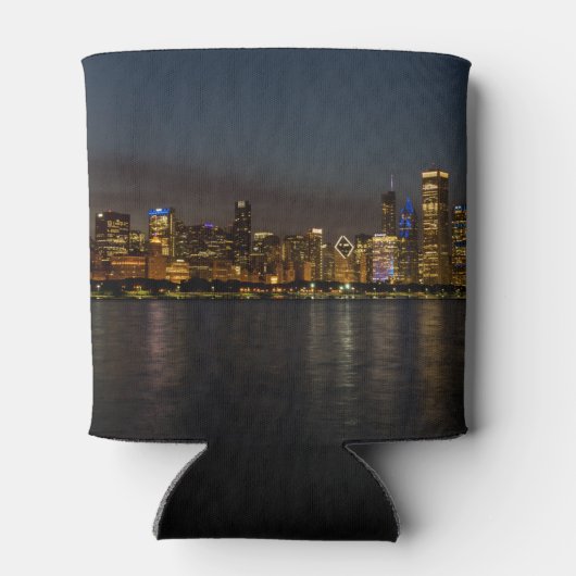 Chicago Night Cityscape Blikjeskoeler (Achterkant)