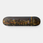 Chicago Night Cityscape Skateboard (Horizontaal)