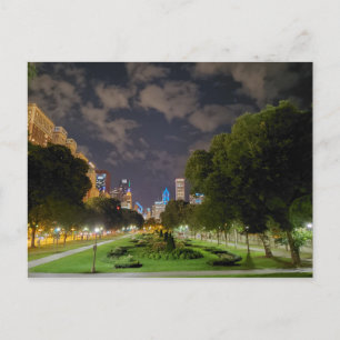 Chicago Night Sky briefkaart