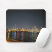 Chicago Night Skyline mousepad Muismat (Met muis)