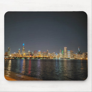 Chicago Night Skyline mousepad Muismat