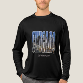 Chicago Night Skyline Tri-Blend Shirt