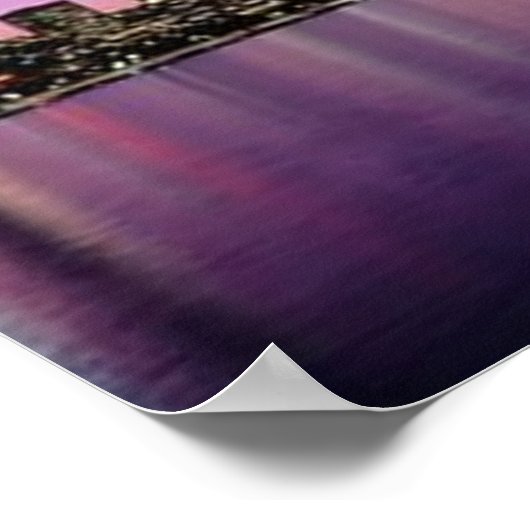 Chicago Nitetime Skyline Poster (Hoek)