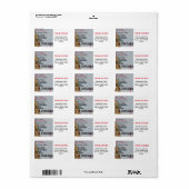 Chicago Nous avons déménagé le étiquette (Feuille entière)