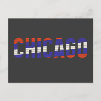chicago patriotic post card briefkaart