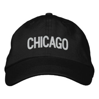 Chicago Persoonlijke Verstelbare Hoed Geborduurde Pet