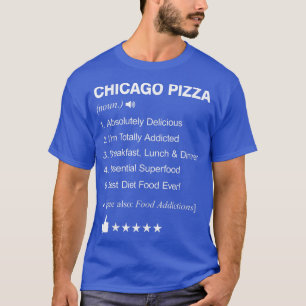 Chicago Pizza Definition Betekenis grappig T-shirt