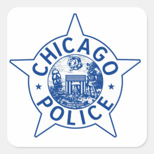 Chicago Police () Vierkante Sticker