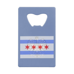 Chicago Poolse bottenopener Kredietkaart Flessenopener