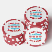 Chicago Poolse erfgoedPride Poker Chips (Opstapeling)