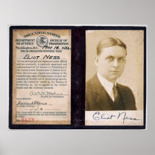 CHICAGO PROHIBITION AGENT ELIOT NESS ONTOUCHABLE POSTER