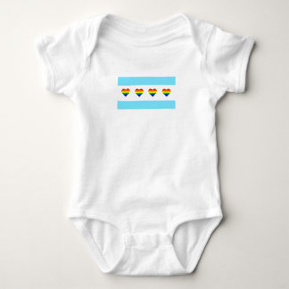 Chicago Rainbow Hearts Flag Romper