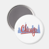 CHICAGO-RED MAGNEET (Voorkant / Achterkant)