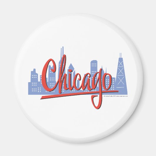 CHICAGO-RED MAGNEET (Voorkant)