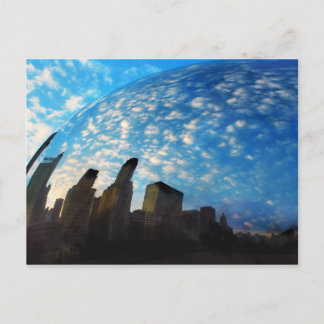 Chicago reflectie, briefkaart