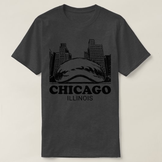 Chicago Reflective Bean T-shirt (Design voorkant)