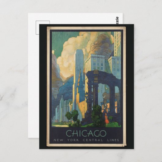 Chicago  Reise Briefkaart (Voorkant / Achterkant)