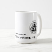 Chicago Ride of Silence Mug (Devant droit)