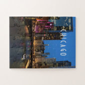 Chicago River à Night Kids Jigsaw Puzzle (Horizontal)