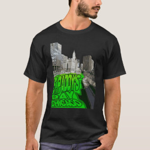Chicago River Dyed Green Tradition St Patricks Day T-shirt