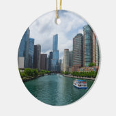 Chicago River en Trump Tower Keramisch Ornament (Links)