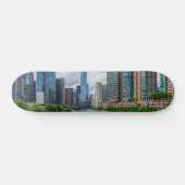 Chicago River en Trump Tower Skateboard (Horizontaal)