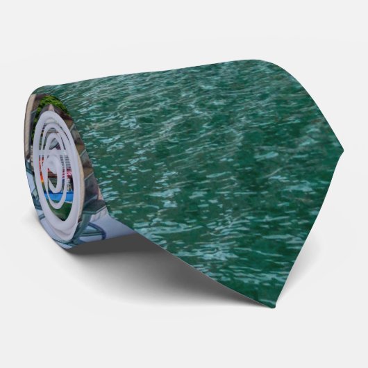 Chicago River en Trump Tower Stropdas (Opgerold)