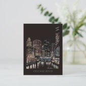 Chicago River Fine Art Randsom Art Briefkaart (Staand voorkant)