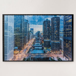 Chicago River Jigzaag Puzzle Legpuzzel