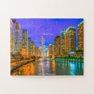 Chicago Riverscape Jigzaag Puzzle Legpuzzel