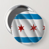 CHICAGO RONDE BUTTON 4,0 CM (Voorkant /achterkant)