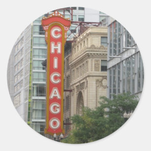 Chicago Ronde Sticker