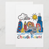 Chicago Rules Briefpapier (Voorkant / Achterkant)