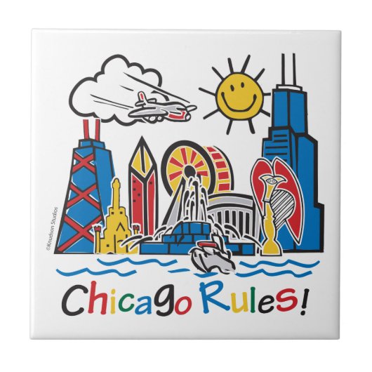 Chicago Rules Tegeltje (Voorkant)