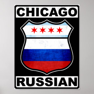 Chicago Russisch Poster