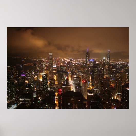 Chicago 's nachts poster (Voorkant)