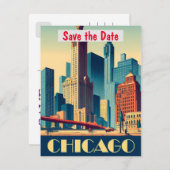Chicago save the date (Voorkant / Achterkant)
