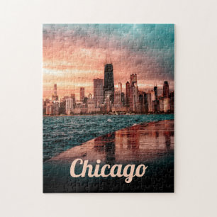 Chicago Schilderachtig puzzels City Art Hard Jigza