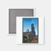 Chicago - Sears Tower Magneet (Voorkant / Achterkant)