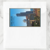 Chicago - Sears Tower Rechthoekige Sticker (Tas)