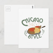 Chicago Sign. Briefkaart (Voorkant / Achterkant)