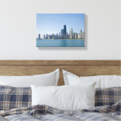 Chicago Silhouet Canvas Afdruk (Insitu (Slaapkamer))