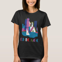 Chicago Silhouet Modern Abstract Reis